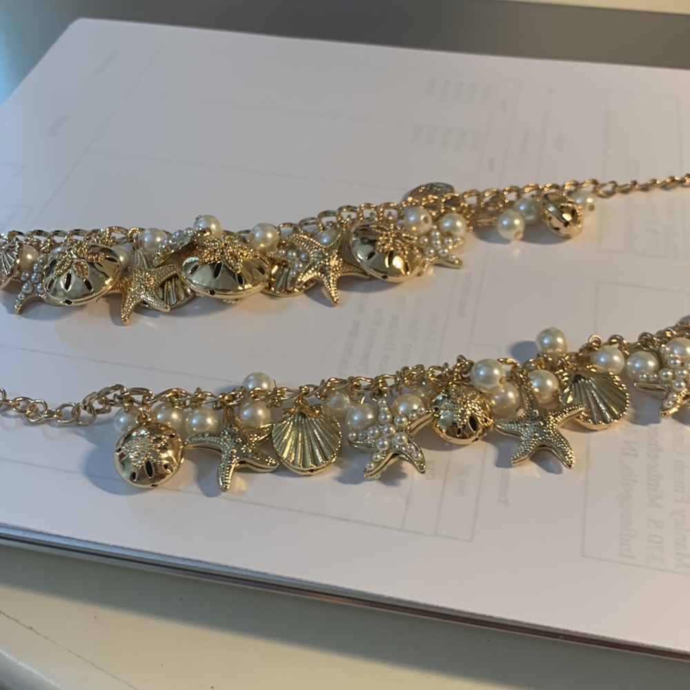 Macys NWOT never worn. No tarnish. Nautical necklace and bracelet set. - Picture 9 of 10